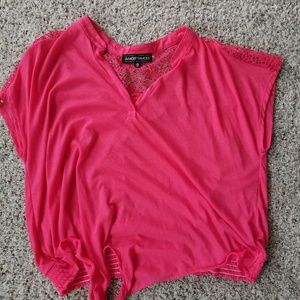 Pink crop top